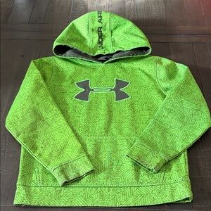 Under Armour Kids Neon Green Patterned Hoodie